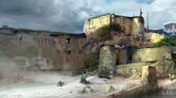 sdcc-2014-halo-2-anniversary-zanzibar-concept-art-fortress-walls