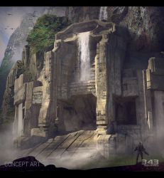 gamescom-2014-halo-2-anniversary-multiplayer-sanctuary-concept-waterfall